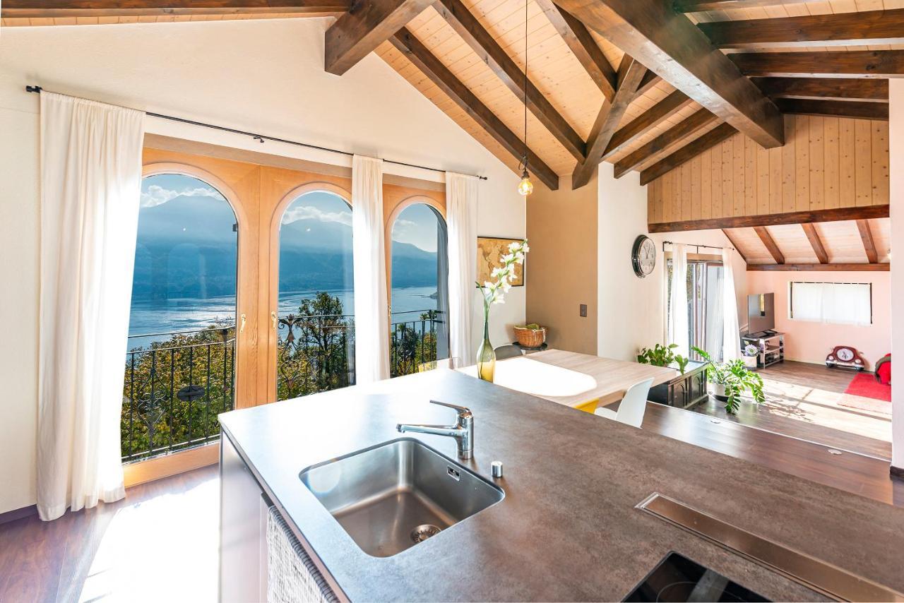 Casa Luna - Wonderful Lake View Brione sopra Minusio 외부 사진