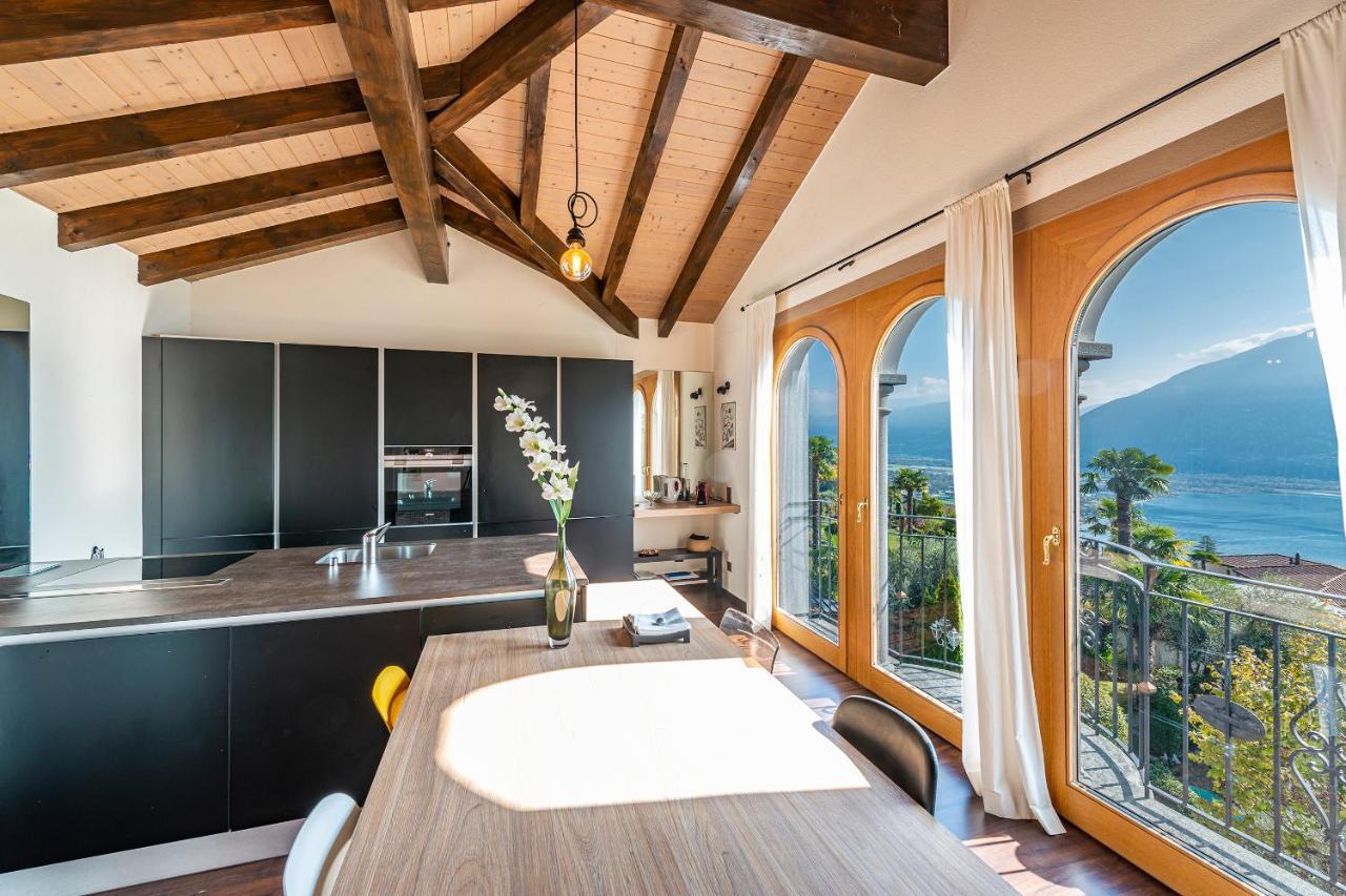 Casa Luna - Wonderful Lake View Brione sopra Minusio 외부 사진