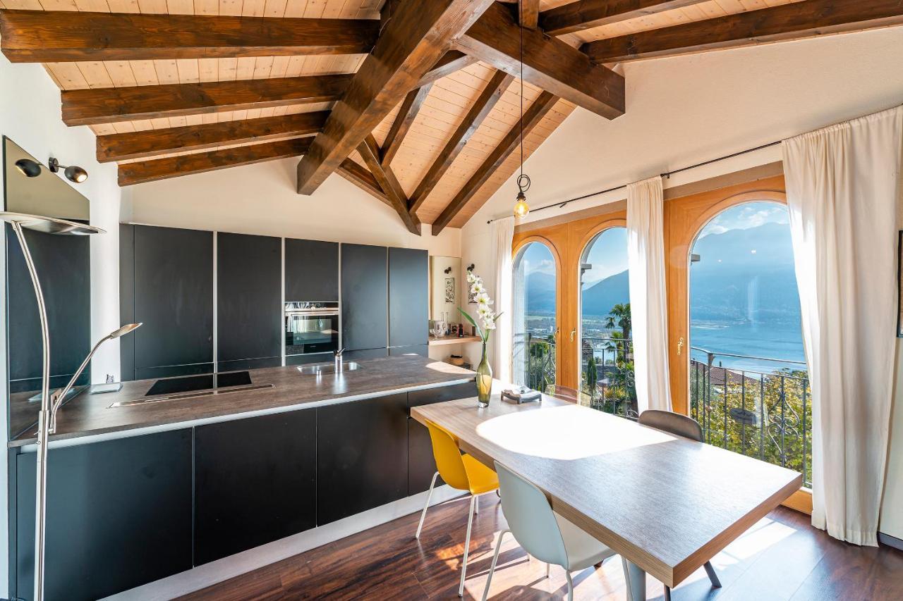 Casa Luna - Wonderful Lake View Brione sopra Minusio 외부 사진