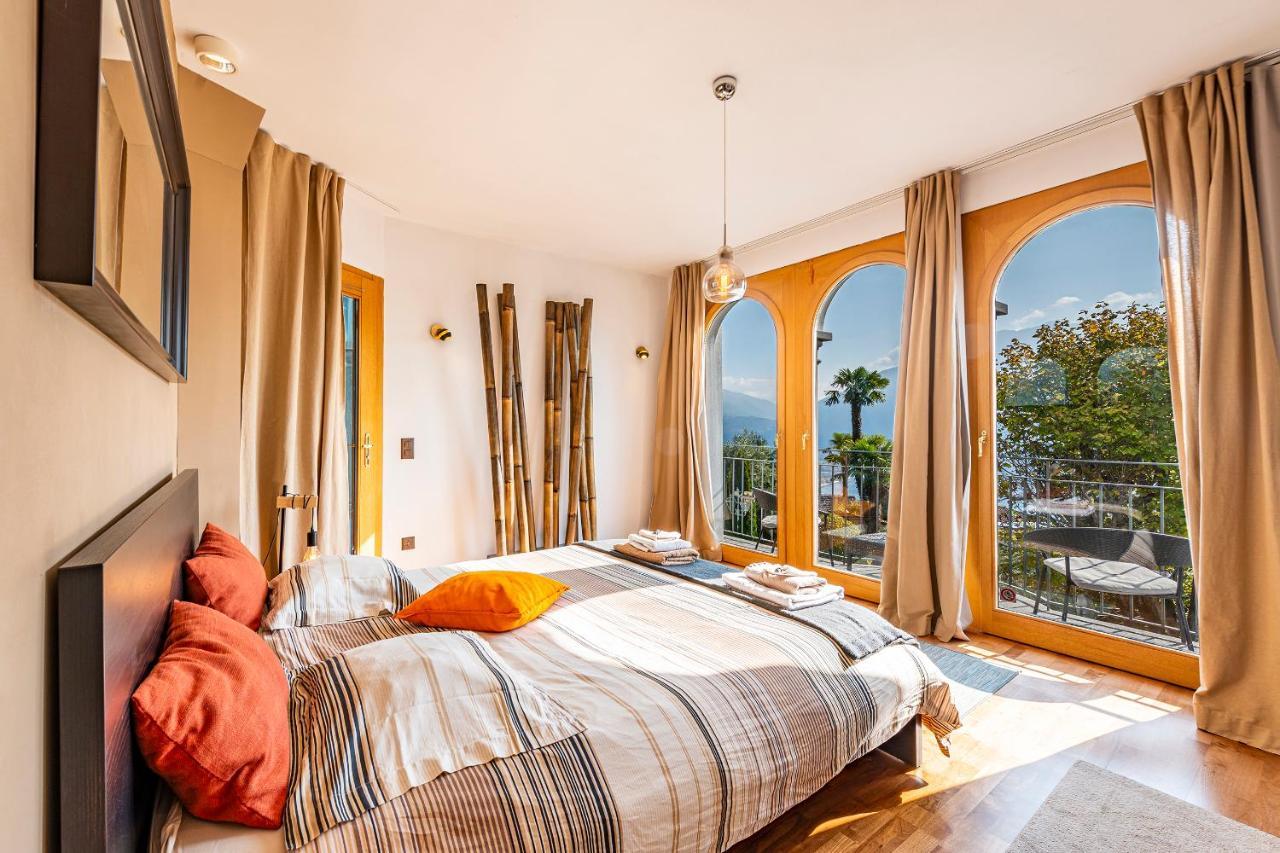 Casa Luna - Wonderful Lake View Brione sopra Minusio 외부 사진